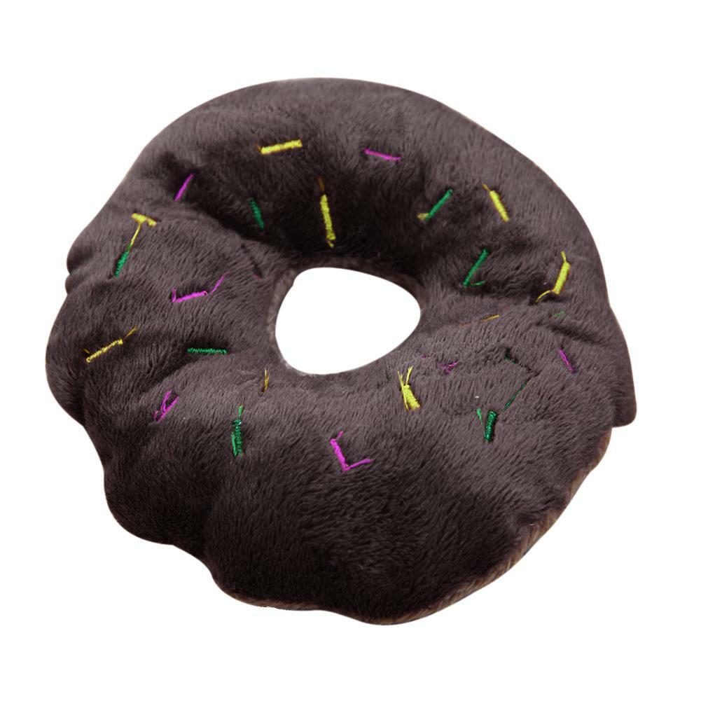 Quietschspielzeug für Hunde und Katzen, mit Quietschelement, Plüsch Coffee 