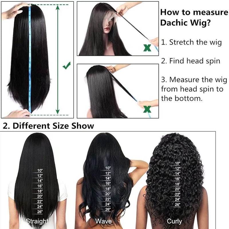 13X4 Lace Front Wigs Human Hair 180% Density Glueless Straight Lace Front Wigs H