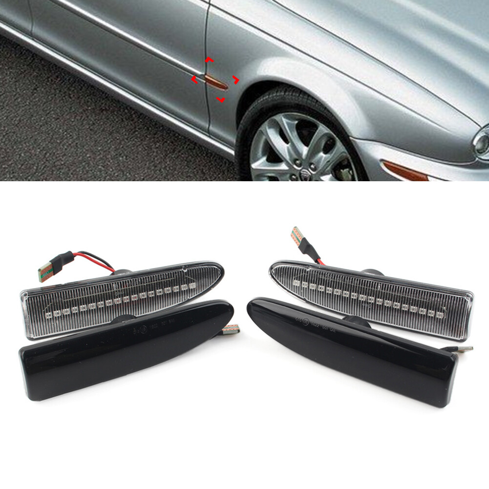 LED Dynamic Side Marker Light Turn Signal Lamp For Jaguar X