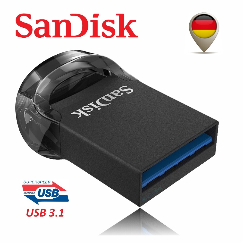 Sandisk Ultra Fit USB 3.1 Flash USB Stick 16GB 32GB 64GB 128GB 256GB Mini Klein