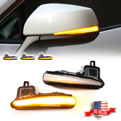 For 19-21 RAV4, 16-21 Tacoma Side Mirror LED Sequential Blink Turn Signal Lights