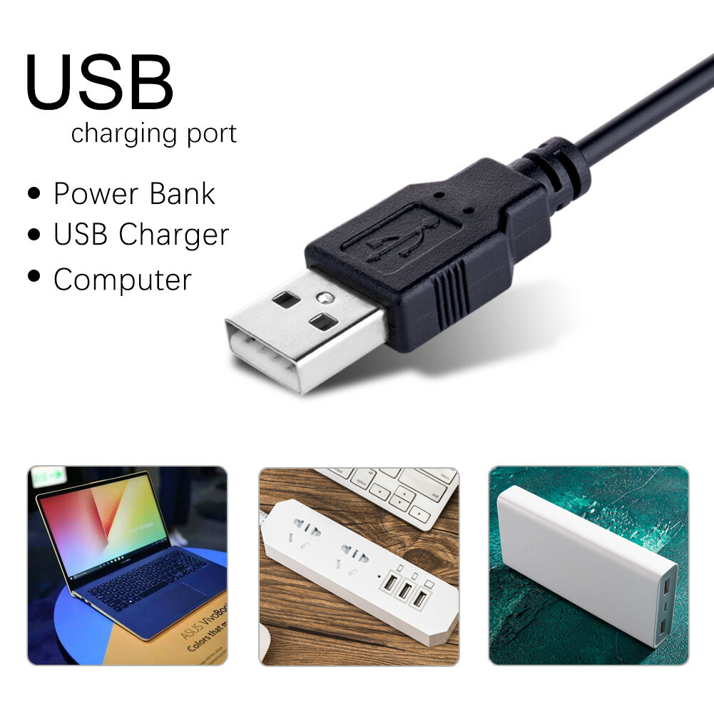 Dimmable Flexible USB Clip-On Led Desk Lamp Table Reading Book Lamp 5W Light USA