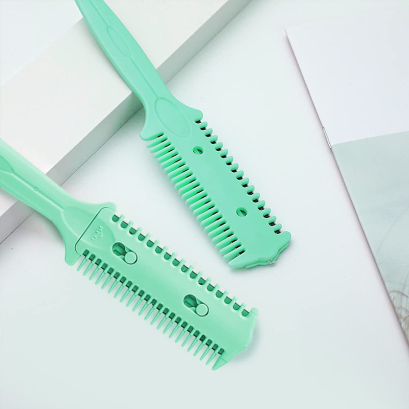 3 Pack Haircut Razor Comb- Double Sided Razor, Hair Styling Razor Scissors Comb,