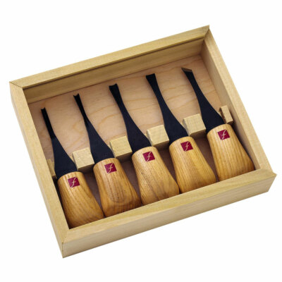 FLEXCUT FR310 Beginners High-Quality Wood Carving Palm Set - 5 Tools Included