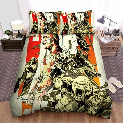 Rampage 2018 Movie Art Poster Quilt Duvet Cover Set Bedding Home Textiles