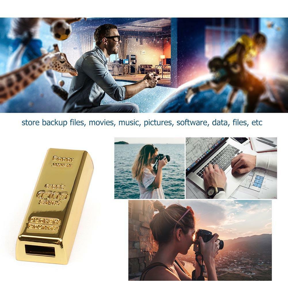 Barren Gold Stange USB2.0 Flash Laufwerk Speicherstick Memory Stick Handy U Disk