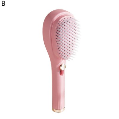 Self-Cleaning Anti-Static Massage Comb, Scalable Rotate Lifting Clean Hair brush