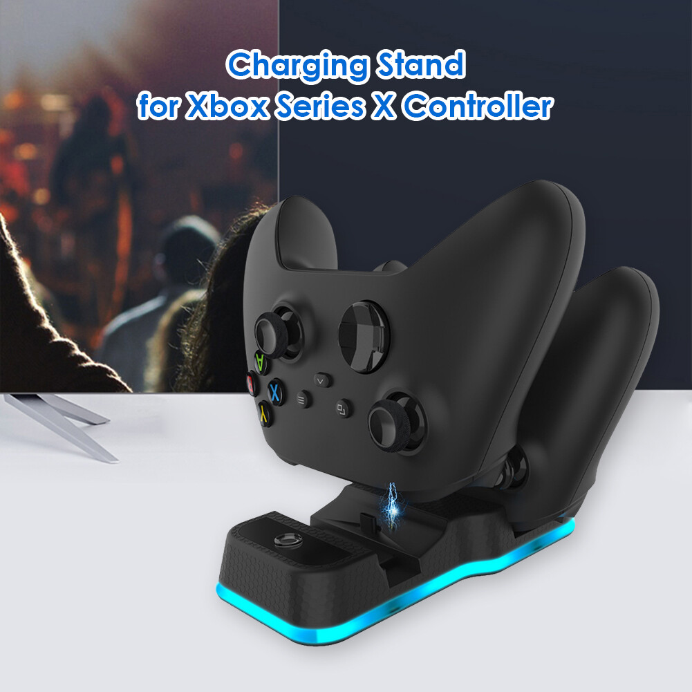 Für Xbox Series X Gamepad Joystick Power Stand Dual Controller Ladestation
