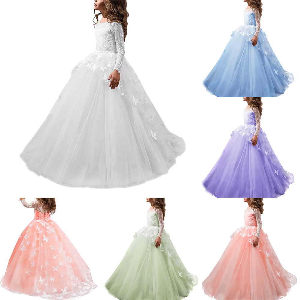 butterfly flower girl dress