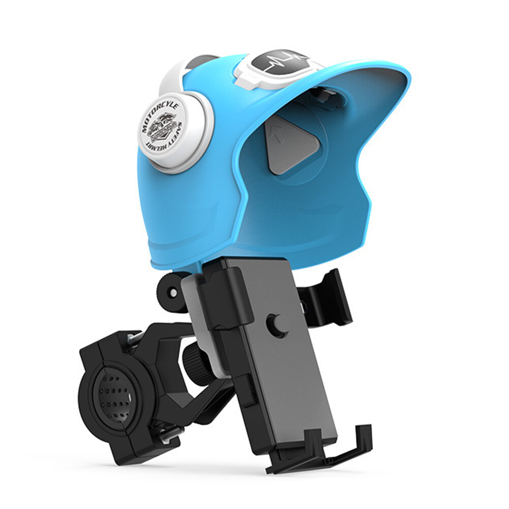 Bike Phone Mount with Sun Shield Helmet Shaped Phone Cradle for Electric Bike US
