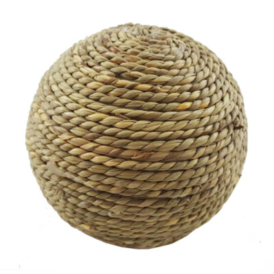 1-3PCS Rabbit Small Pet Chewing Toy Chew Rattan Grinding Ball Natural Grass Ball
