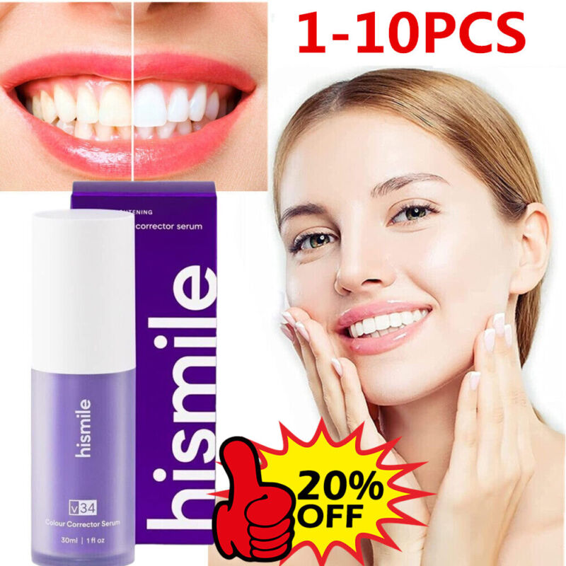 Hismile V34 Colour-Corrector, Purple Teeth Whitening, Tooth Stain Removal~