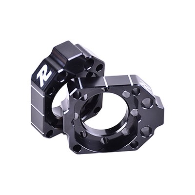 Ride Engineering Reversable Billet Axle Blocks Black For HONDA CRF450L 2019-2020