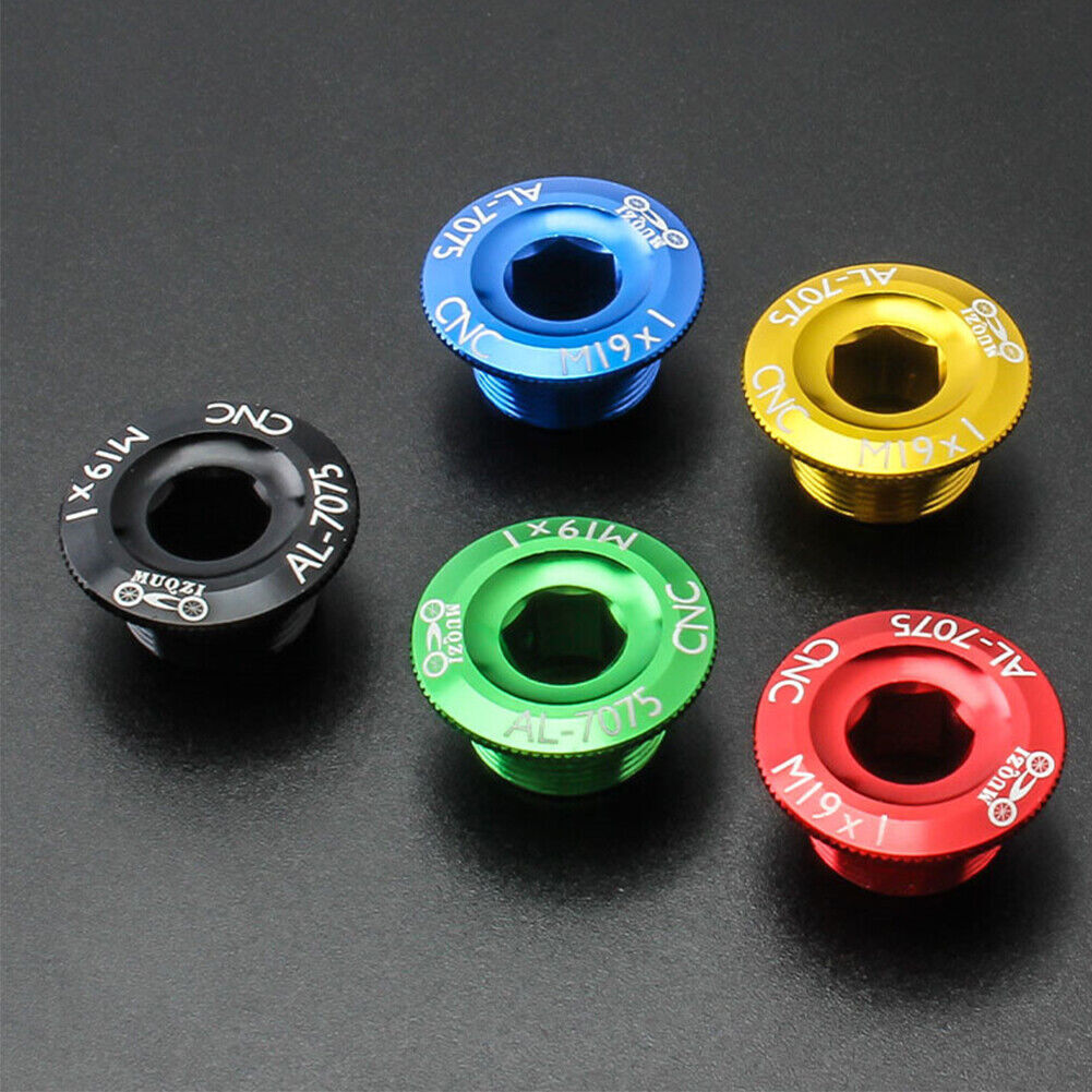 M15/M19/M20 MTB Bike Crank Cover CNC Crank Bolt Cap Crankset Screw For Shimano