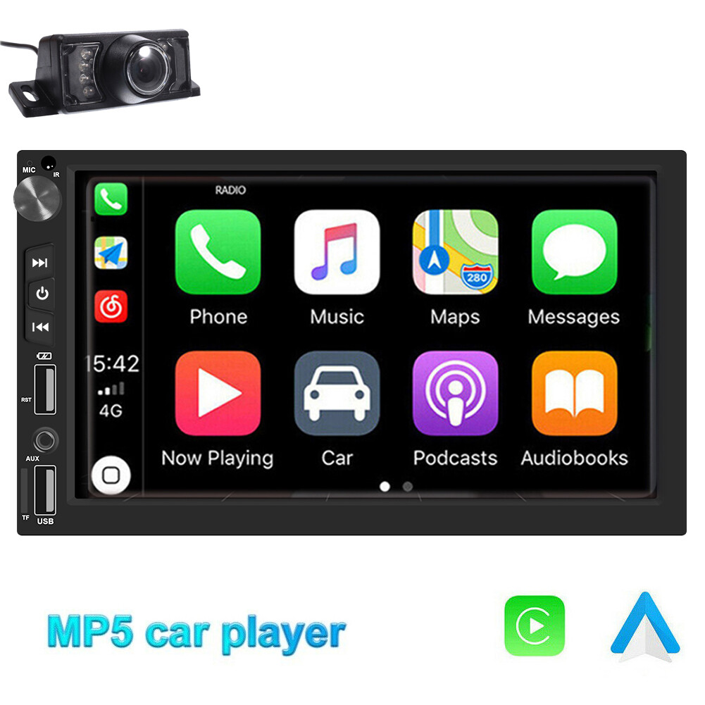 Apple/andriod Carplay Bt Car Stereo Touch Screen Double 2din