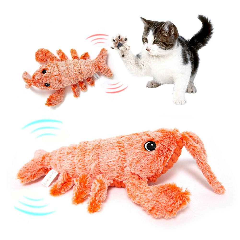 Flopping Pet Interactive Toys Usb Charging Floppy Shrimp