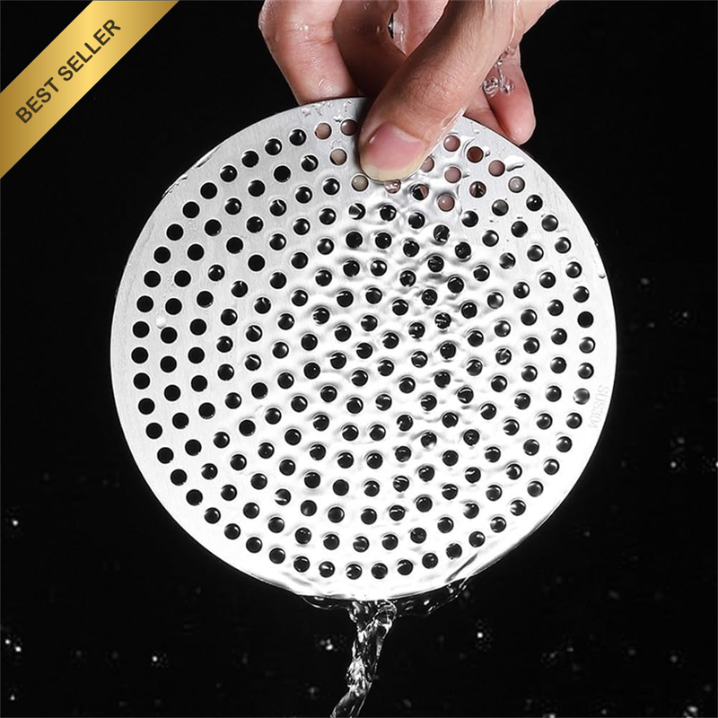 Stainless Steel Hair Filter Cover Bathroom Shower Drain Cover Kitchen Sink Drain