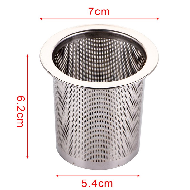 Infuser 304 Stainless Steel Strainer Loose Tea Leaf Spice Fi