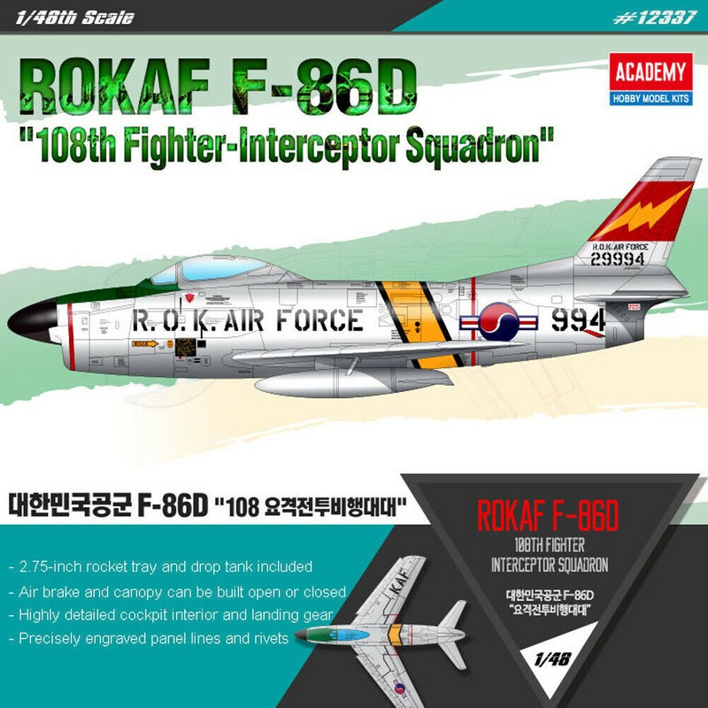 12337 Academy 1/48 F-86d Rokaf  ##Sommerangebot##