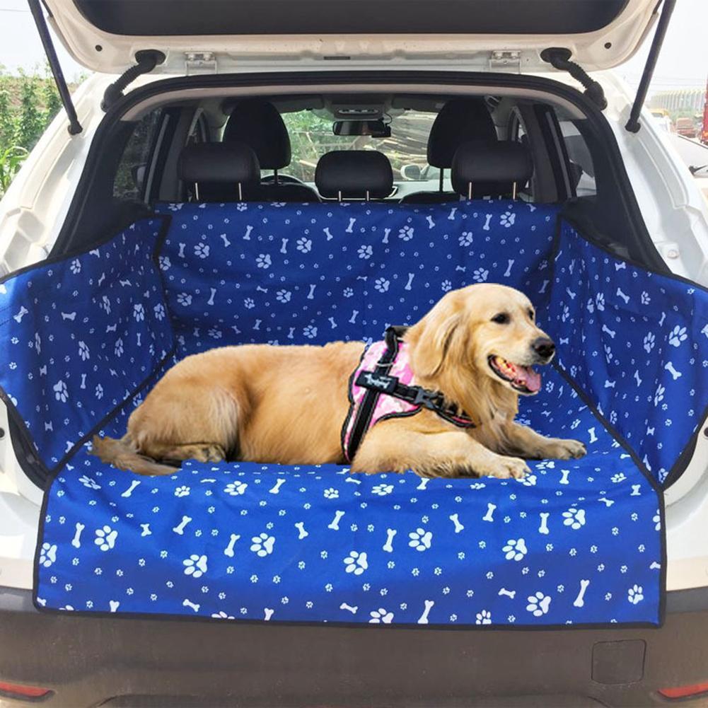 1PC Car Waterproof Mat Dog Cat Pet SUV Seat Cover Mat Trunk Rear Pocket Cushion