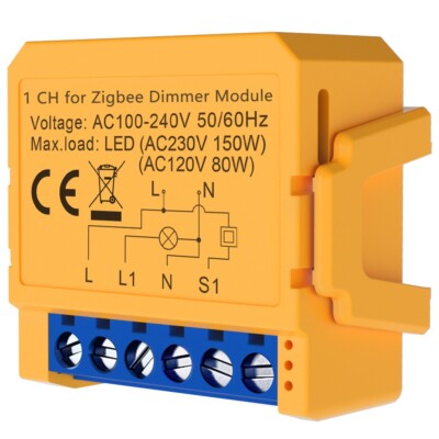 12 Gang For Zigbee For Tuya Dimmer Light Switch Module APP Voice Control