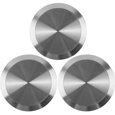 3 Pcs Sanitary End Cap fits, 1.5'' Tri Clamp Clover Ferrule Flange 304 Stainle...