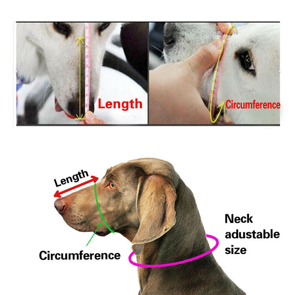 New Dog Muzzle Anti Stop Bite Barking Chewing Mesh Mask Training Pet Small Large