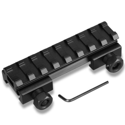 8 Slot Riser Extension Weaver Picatinny Rail Adapter 20mm Picatinny Rail Hunting