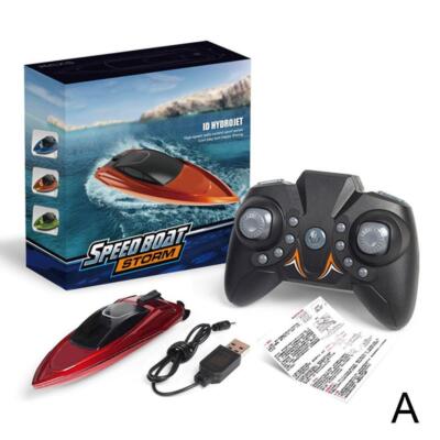Mini RC-Boats High Speed Racing Boat Dual Motors 2.4G Control New Remote Z0J2