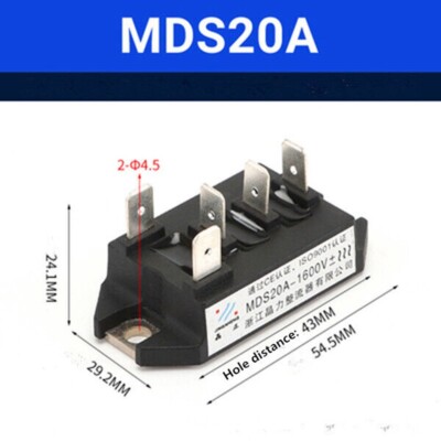 1Pc MDS20A-300A/500A/800A/1000A/1200A 1600V Three Phase Rectifier Bridge Stack