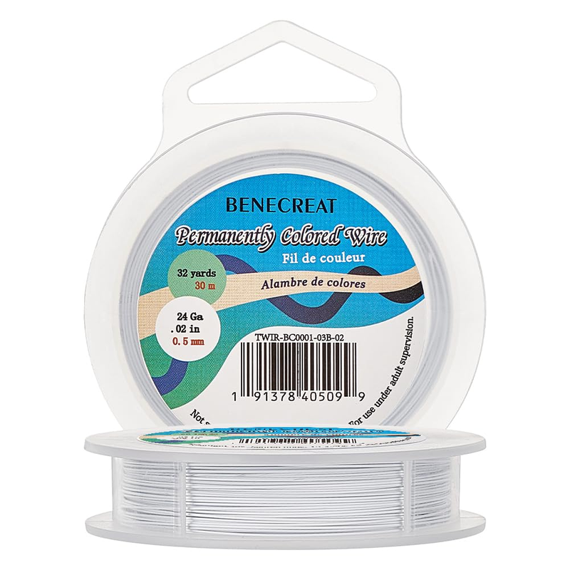 BENECREAT 0.3Mm/28 Gauge 7-Strand Tiger Tail Beading Wire, 100M/328Ft