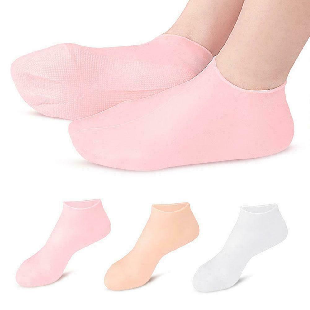 1 paar Füße Pflege Socken Feuchtigkeitsspendende Silikon Socken Protektoren M1P6