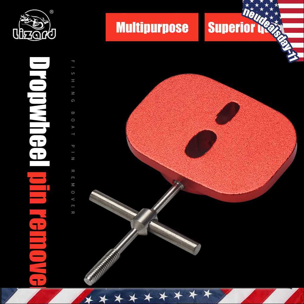 Reel Bearing Pin Remover Baitcasting Spool Wheel Pin Puller Fishing Tool (Red)