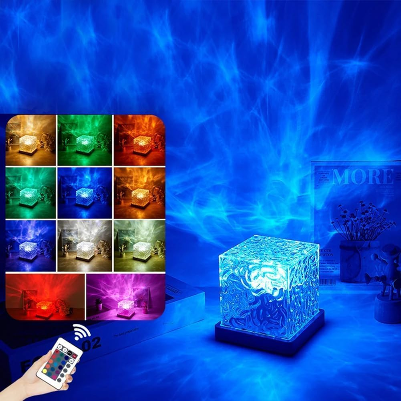Northern Lights Projector Lamp 16 Color Ocean Wave Galaxy Light