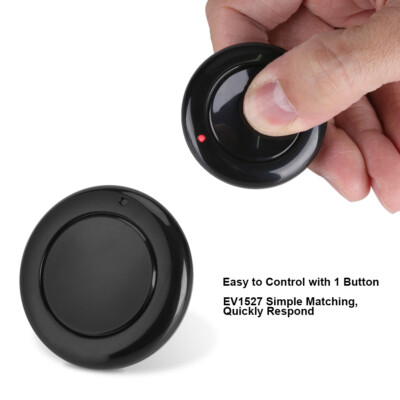 433MHz RF EV1527 Wireless Remote Control Round Transmitter 1 Button BUN