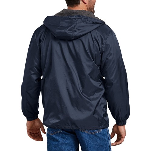 Dickies Men's Jacket Fleece Lined Hooded Nylon Water Resistant Coat 33237