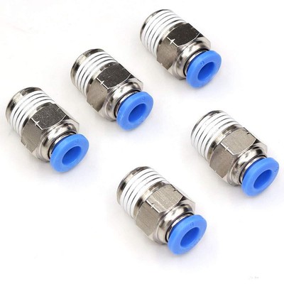 1/4'' NPT Push to Connect Fittings Air Fittings 6mm Tube Od Air Line Fittings ...