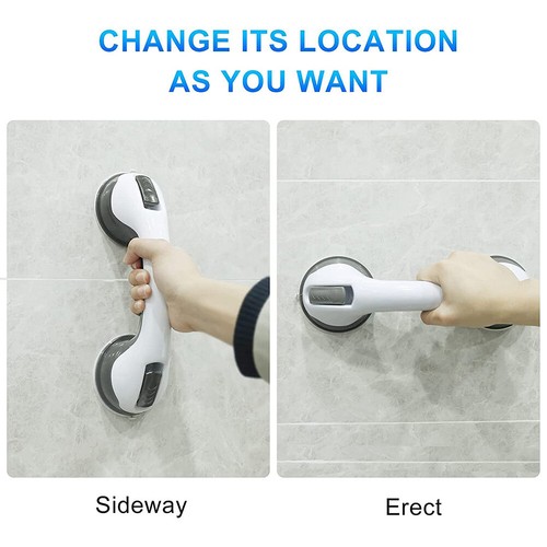 Bath Safety Suction Grip Handle Bathroom Tub Shower Toilet Hand Rail Supporter