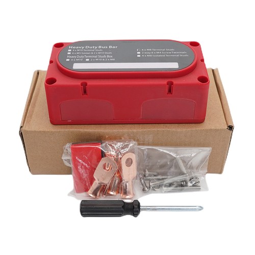 Universal 300A 48V DC Busbar Box Heavy Duty Bus Bar Power Distribution Block