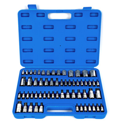 60Pcs Master Torx Socket Set Tamper Proof Security Bits Torx Plus External Star