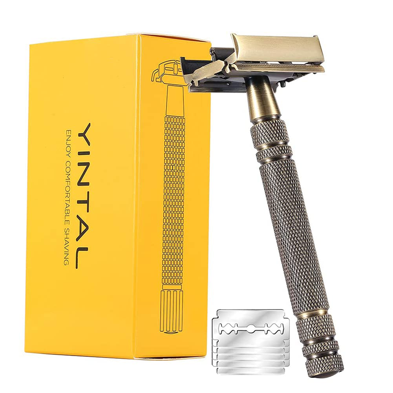 S,classic Men Shaving Butterfly Open Razor - Bronze Long