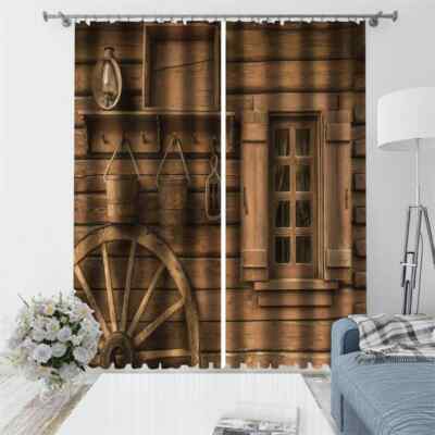 Carefully carved handicrafts Printing 3D Blockout Curtains Fabric Window