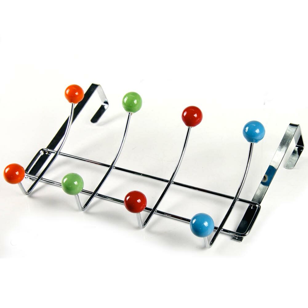 Appendiabiti Da Porta Metallo Sfere Palline Colorate 8 Posti Ganci Giacche idea
