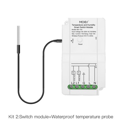 Tuya Smart Wireless WiFi Temperature & Humidity Switch Module Sensor with Probe~