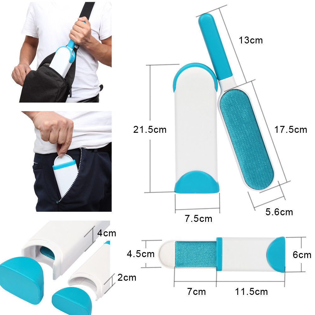Pet Fur Hair & Lint Remover Cleaner Magic Cloth Fluff Fabric Brush Reusable USA