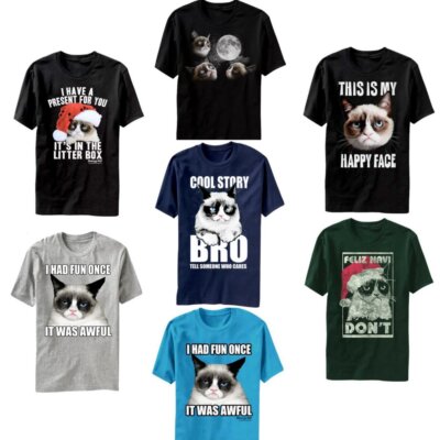 Grumpy Cat T-Shirts (Choose Your Design) Cats Mad Sad Gift Funny