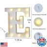 MUMUXI Marquee Light Up Letters | Large Light Up Numbers | Battery Powered and Bright with Every Letter of The Alphabet | for Wedding, Birthday, Party, Celebration, Christmas or Home Decoration (E)