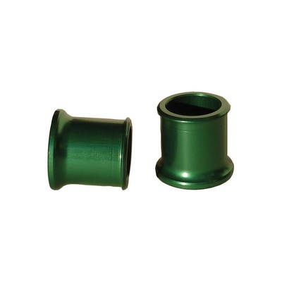 Ride Engineering Locking Front Wheel Spacers Green For KAWASAKI KX450SR