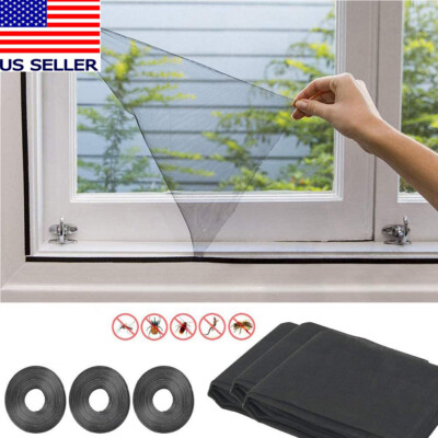 Magnetic Window Mesh Door Curtain Snap Net Guard Fly Bug Insect Screen