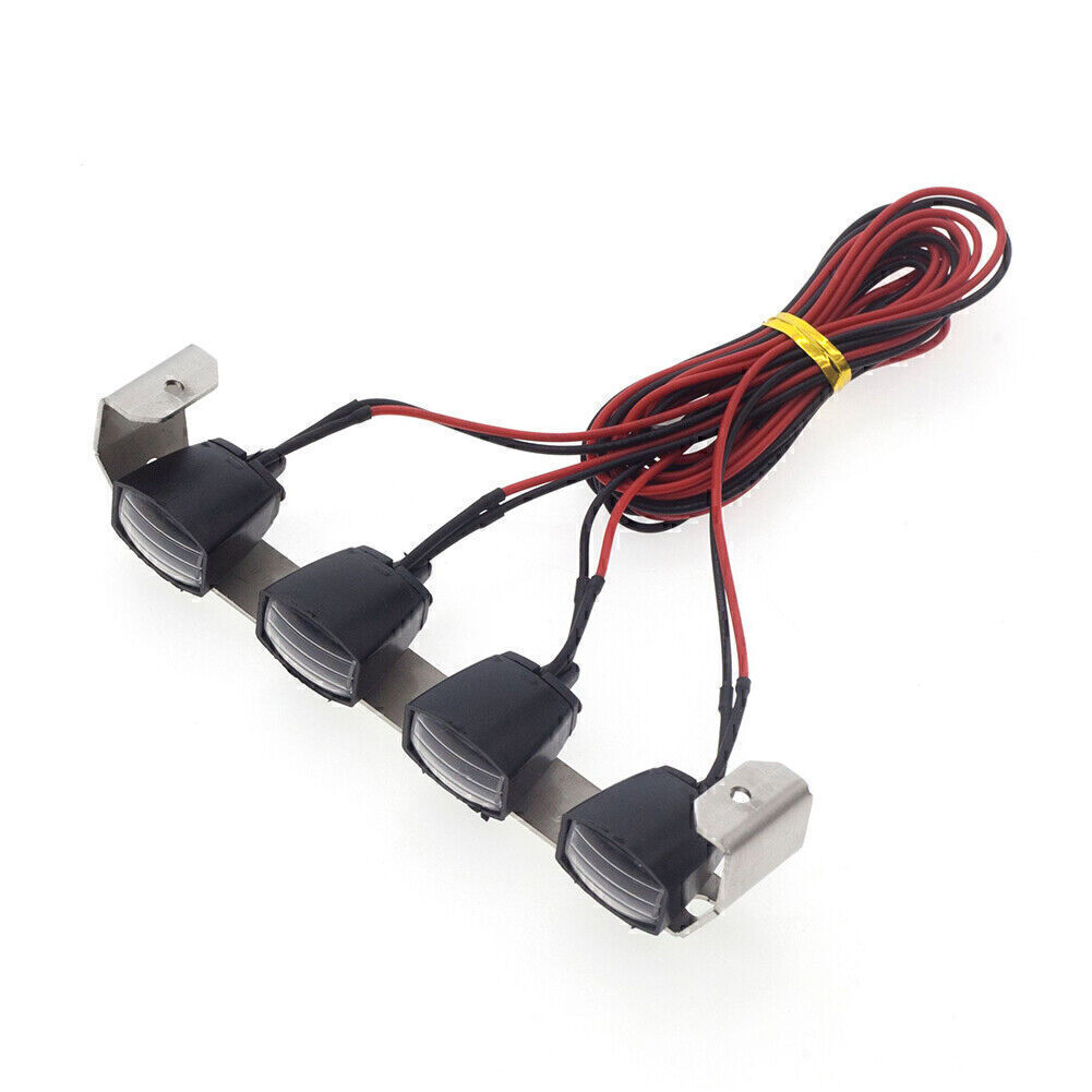 Light Bar Kit Flashing Lamp Fit For Trx4 Scx10 Rc Car Diy Accs